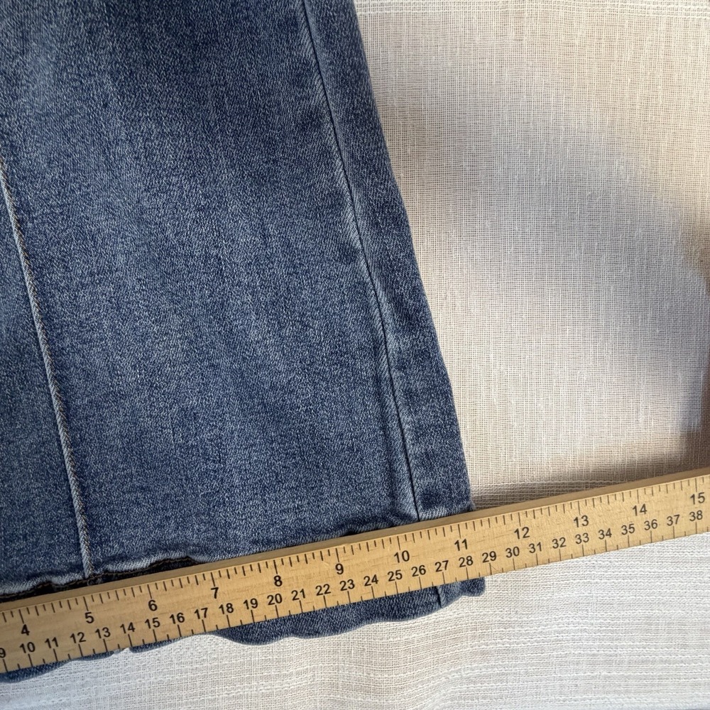 Judy Blue High Rise Flare Women's Jeans Sz 18W Medium Wash Front Seam Stretch - Picture 8 of 8